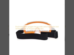 Óculos de segurança duplos que fornecem controle de nevoeiro e ventilação extras com uma lente resistente a impactos